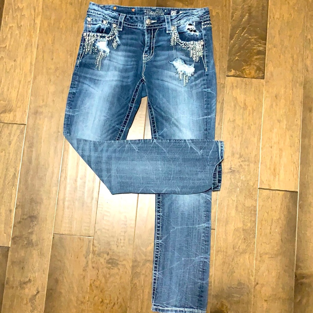Miss Me Ripped Blue Jeans size 29